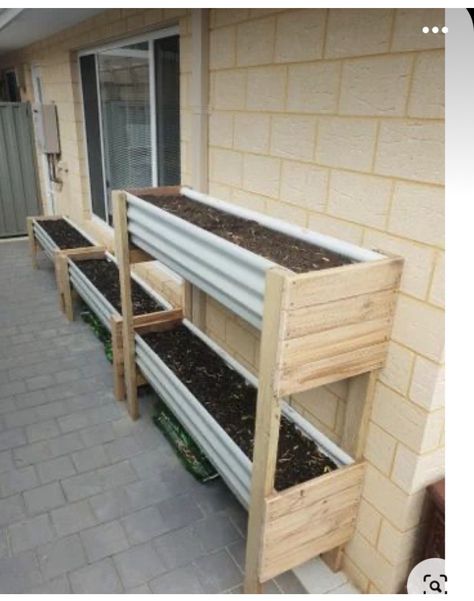 Pallet Planter Boxes, Diy Pallet Planter, Pallet Planter Box, Elevated Planter Box, Garden Boxes Diy, Elevated Gardening, Raised Planter Boxes, Tiered Planter, Garden Planter Boxes