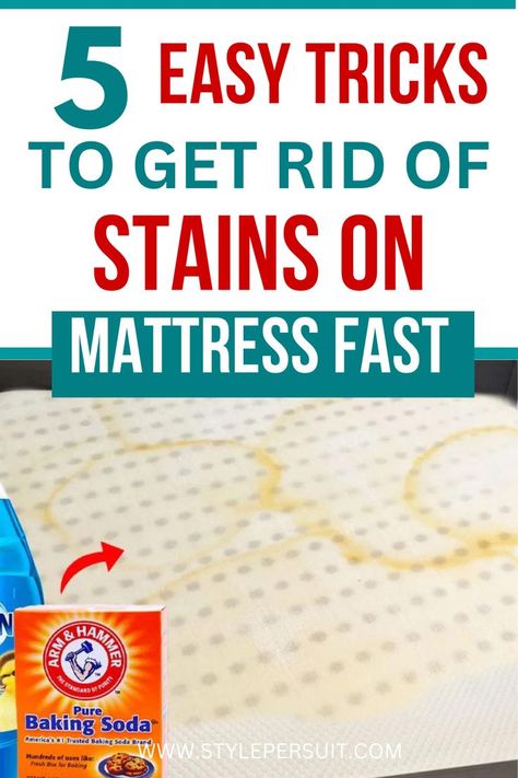 A mattress is an investment in comfort and quality sleep, but accidents happen, and stains can sometimes mar its appearance. Whether it's spills, bodily fluids, or other mishaps, knowing how to effectively remove stains from your mattress can help prolong its lifespan and maintain its cleanliness. Explore several tried-and-tested methods to get stains out of a mattress and keep it fresh and hygienic. Sweat Stains Out Of Mattress, How To Clean Stains Off A Mattress, Yellow Stains On Mattress, Removing Stains From Mattress, How To Remove Urine Stains From Mattress, Pee Stain Out Of Mattress, How To Clean Urine From A Mattress, How To Get Yellow Stains Out Of Mattress, Mattress Cleaning Hacks