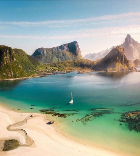 Nortrip | The best of Norway ⛰ on Instagram: “Lofoten, Norway 🏝 📷: @michellevonkalben .” Deco House, To Infinity And Beyond, Beautiful Places To Travel, Nature Landscape, Beautiful Places To Visit, Places Around The World, 귀여운 동물, Travel Aesthetic, Aerial View