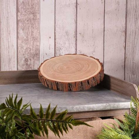 Rustic Wood Slice Wood Log Slab Cake Stand 3 Sizes Rustic | Etsy Rustic Wedding Decor Centerpieces, Table Centerpieces Wedding Candles, Slab Cake, Rustic Arrangements, Candle Table Centerpieces, Wedding Tableware, Wooden Slices, Table Centrepiece, Rustic Wedding Centerpieces