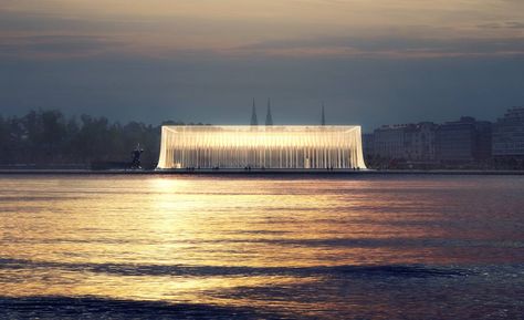 Guggenheim Helsinki Proposal Architectural Competition, Norman Foster, Zaha Hadid Architects, Guggenheim Museum, Architecture Rendering, Design Competitions, 3d Visualization, Architecture Visualization, Design Museum