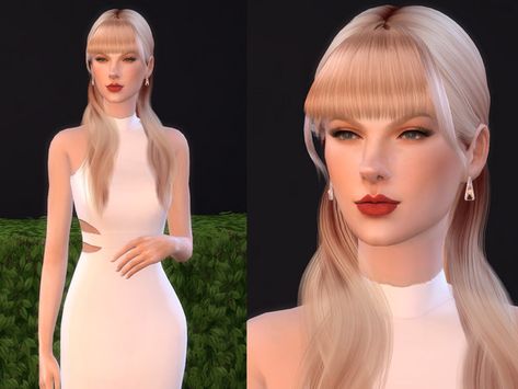 Sims 4 Get Together, Taylor Swift Makeup, The Sims 4 Skin, Pelo Sims, Sims 4 Cc Skin, Tumblr Sims 4, Sims 4 Teen, Sims 4 Dresses, Barbie Hair