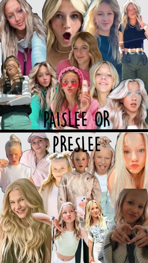 Paislee Or Preslee nelson #notenoughnelsons #presleenelson #paisleenelson #twins Presley Nelson, Paisley Nelson, Paislee Nelson, Nen Fam, Crazy Best Friends, Preppy Inspiration, Best Friend Challenges, Friend Challenges, Taylor Swift Cute