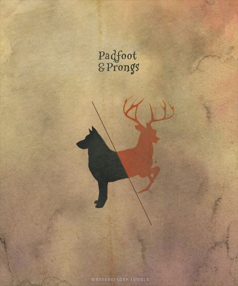 Padfoot & Prongs Padfoot And Prongs, You're A Wizard Harry, Harry Potter Pin, Marauders Map, Yer A Wizard Harry, Split Second, Harry James Potter, Albus Dumbledore, Harry Potter Love