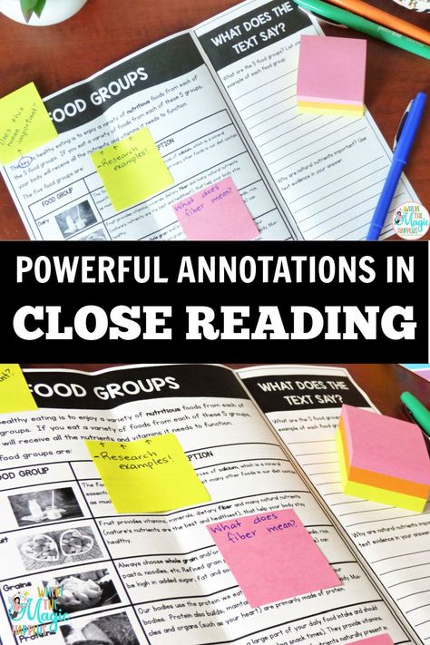 This is article with strategies to help students develop reading comprehension, especially when it comes to annotations in close reading. This article also shows great close reading passages, activities, and lessons for students in K-3. Annotations in close reading are important because they are the notes a reader uses to keep track of the ideas from the author. A reader can do close reading without annotating but to go back to the author’s ideas it is important to have a record of our thoughts. Guided Reading Organization, Classroom Library Organization, Book Tasting, Close Reading Strategies, Close Reading Activities, Guided Reading Activities, Guided Reading Lessons, Higher Order Thinking Skills, Close Reading Passages