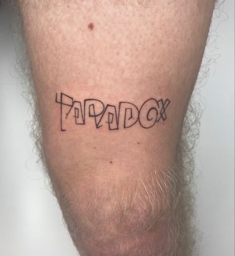 #legtattoo #tattooideas #tattooideasformen #kneetattoo #fineline Paradoxical Tattoo, Paradox Tattoo Ideas, Paradox Tattoo, Knee Tattoo, Leg Tattoos, Tattoo Ideas, Tattoos, Quick Saves