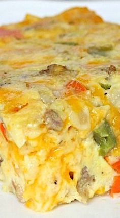 Egg Sausage, Egg Bake, Cheese Breakfast, Egg Casserole, Cooking For A Crowd, Egg Muffins, Breakfast Recipes Casserole, Breakfast Bake, Breakfast Items