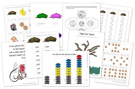 Caps for Sale Printables @ Homeschool Creations Letter C Activities, Literature Activities, Five In A Row, Money Saving Mom, Creative Curriculum, Preschool Literacy, Printables Free, Preschool Printable, Preschool Books