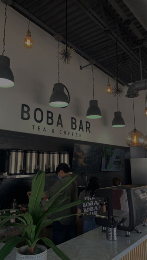 Boba Bar, Aesthetic Coffee Shop, Boba Shop, Protein Shop, Cottage Core Home, Smoothie Shop, Study Cafe, Bubble Tea Shop, Cafe Concept