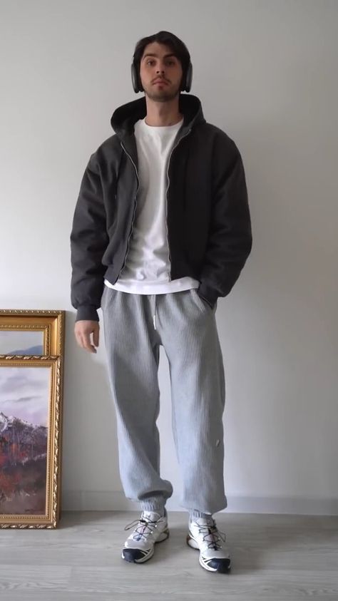 Lazy Outfits Men, Track Pants Outfit, Outfits Lazy, Pokemon Team, Cosy Outfit, Casual Street Wear, Gym Outfit Men, Classy Outfits Men, Mens Casual Dress Outfits