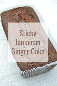 Jamaican Ginger Cake, Ginger Cake Recipe, Ginger Loaf Cake, Sticky Ginger Cake, Ginger Loaf, Gingerbread Cake Recipe, Loaf Cake Recipes, Ginger Cake, Cake Baking Recipes