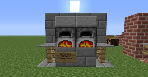 Furniture Ideas Minecraft Project Kitchen Remodel Trends, Minecraft Furniture Ideas, Minecraft Kitchens, Minecraft Kitchen Ideas, Minecraft Bedroom, Minecraft Furniture, Fresh Kitchen, Bbq Kitchen, Minecraft Pe