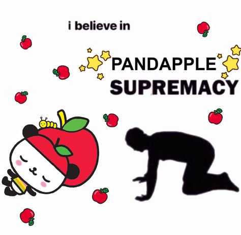 AAAAAAAAAAAAAA Pandapple Sanrio, Apple Soda, Sanrio Characters, Big Apple, Im Trying, Inspire Me, Period, Doodles, Humor