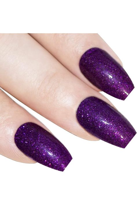 Bling Art Ballerina False Nails Purple Gel Coffin 24 Fake Long Acrylic Tips Ballerina Gel Nails, Galactic Goddess, Purple Ballerina, Purple Gel Nails, Fake Acrylic Nails, Ballerina Coffin, Art Ballerina, Bling Nail Art, Acrylic Tips