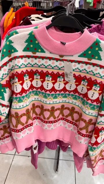 Ginger Beard, Cute Sweaters, Gingerbread Man, Ugly Sweater, Pink Sweater, Ugly Christmas, Christmas Sweater, Dream Closet, Forever 21