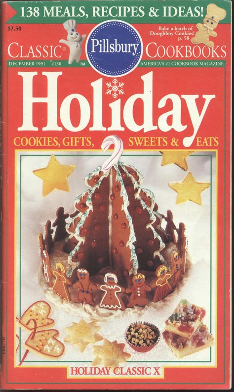 Vintage Christmas Recipes, Holiday Cookie Gift, Pillsbury Recipes, Creative Baking, Festive Cookies, Old Fashioned Recipes, Retro Recipes, Cookie Gifts, Vintage Cookbooks