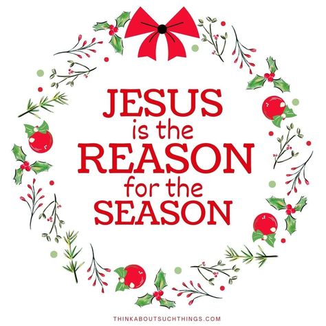 Christmas Sayings Printables Free, Christian Christmas Images Free, Jesus In Christmas, Jesus The Reason For The Season, He Is The Reason For The Season, The Reason For The Season, Jesus Is The Reason For The Season, Jesus Christmas Decor, Winter Astethic