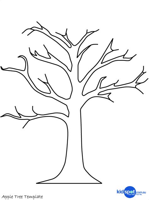 Friendship Tree, Boom Kunst, Tree Template, Bird Template, Tree Templates, Tree Coloring Page, Bare Tree, Pola Sulam, Leaf Coloring