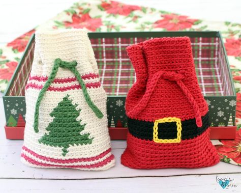 Crochet Snowman Gift Bag, Crochet Santa Sack Free Pattern, Crocheted Gift Bags Free Pattern, Santa Bags Pattern, Crochet Santa Bag, Crochet Santa Bag Free Pattern, Crochet Christmas Gift Bags, Christmas Bag Crochet, Crochet Christmas Bags