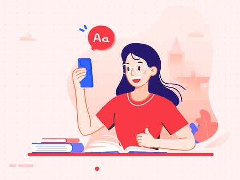 diligent study by 杨茜茜 on Dribbble Studying Illustration, Study Illustration, Vector Character Design, Desain Editorial, Flat Design Illustration, Vector Character, Character Design Animation, Design Website, Flat Illustration