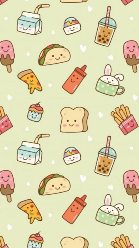 Food Background Wallpapers, Cute Food Wallpaper, Dragon Wallpaper Iphone, Phone Background Patterns, Cocoppa Wallpaper, Wallpaper Doodle, Simple Phone Wallpapers, Food Wallpaper, Halloween Wallpaper Iphone