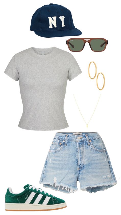 Basic Outfits Summer, Outfit Matching, Outfit Layout, Easy Trendy Outfits, Summer Fashion Outfits, Basic Outfits, Fit Inspo, Lookbook Outfits, College Outfits