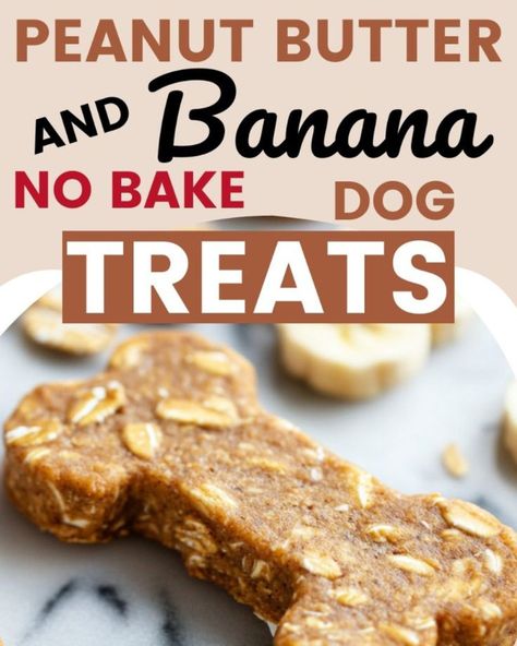 Easy No-Bake Homemade Peanut Butter and Banana Dog Treats Ingredients - 1 cup natural peanut butter (make sure it’s free from xylitol and unsalted) - 2 ripe bananas, mashed - 2 cups old-fashioned oats - 1/4 cup flaxseed meal (optional for extra nutrition) - A sprinkle of cinnamon (optional) Instructions 1. Prepare the Mixture: In a large mixing bowl, combine the mashed bananas and peanut butter. Stir them together until they form a smooth mixture. Gradually add the oats and flaxseed meal t... Peanut Butter Treats For Dogs Easy, Healthy Homemade Treats For Dogs, Peanut Banana Dog Treats, Cantaloupe Dog Treats, Soft Treats For Dogs With No Teeth, Carob Powder Recipes For Dogs, Easy Homemade Dog Treats No Bake, Easy Dog Treats 2 Ingredients No Bake, Silicone Mold Dog Treats