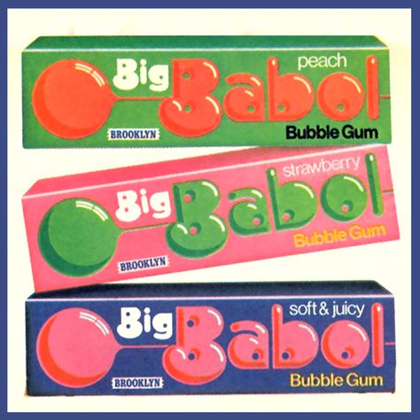 Big Babol #pack #design #packfood #packaging #packaginginitaly 70s Food Packaging, Creative Candy Packaging, Gum Package Design, 80s Food Packaging, 80s Packaging Design, 90s Packaging Design, Chewing Gum Packaging Design, Vintage Candy Packaging, 90s Packaging