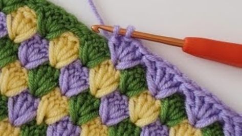 Do you love springtime? The fresh flowers, the warmer weather, and the new beginnings? Why not celebrate spring by working up this beautiful spring flower crochet stitch pattern? This design features three unique crochet stitches in three colors, making it a fun and colorful addition to your Crochet repertoire. Let’s get started! ===================================== Spring Flower … Tuba Crochet, Flower Crochet Stitch, Unique Crochet Stitches, Crochet Stitch Pattern, Crochet Numbers, Easy Crochet Baby Blanket, Crochet Stitches Free, Easy Crochet Blanket, Flower Crochet