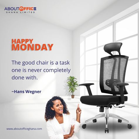 Happy Monday! Remember, finding the perfect chair is a task that’s never completely done. Come shop all our ergonomic chairs and discover your ultimate comfort with us!  #ErgonomicChairs #OfficeComfort #MondayMotivation #ShopNow #HealthyWorkspace Motivation Monday, Comfortable Office, Furniture Chairs, Perfect Chair, Shop Office, Ergonomic Chair, Creative Ads, Office Chairs, Cool Chairs