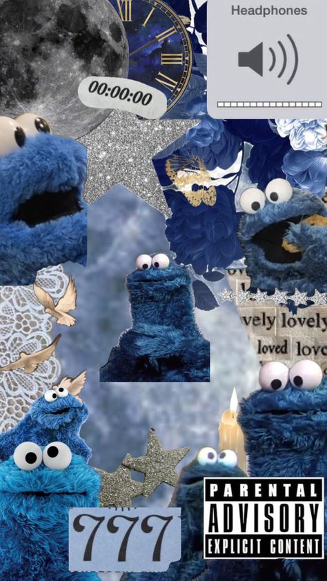 Cookie Monster Aesthetic, Monster Aesthetic, Cookie Monster Wallpaper, Monster Wallpaper, Backgrounds Phone Wallpapers, Pretty Wallpaper Iphone, Cookie Monster, Wallpaper Iphone Cute, Monster Cookies