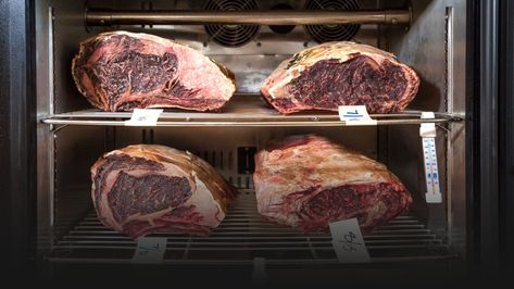 You Can Dry-Age Steaks in Your Fridge | America's Test Kitchen Aged Steak, Slow Cooked Brisket, Dry Aged Steak, Dry Aged Beef, Venison Steak, Tenderloin Steak, Prime Rib Roast, Smoked Brisket, Cooks Illustrated