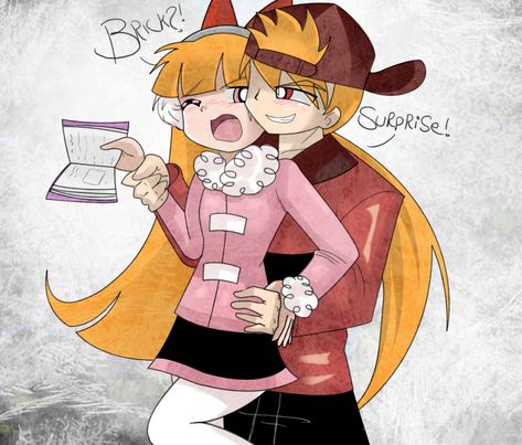 Blossom X Brick, Blossom Fanart, Power Puff Girls Z, Powerpuff Girls Cartoon, Powerpuff Girls Wallpaper, Powerpuff Girls Fanart, Rowdyruff Boys, Ppg And Rrb, Cartoon As Anime