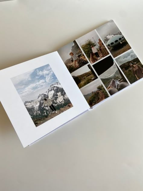 Photo Album Ideas Digital, Digital Album Design Ideas, Photo Book Graphic Design, Travel Photobook Layout, Travel Photobook Ideas, Photobook Layout Design, Photo Book Layout Design, Photo Album Design Layout, Photo Book Layout