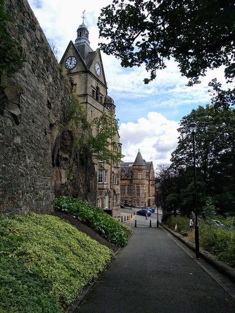 Town walls, Stirling, Scotland | by Paul Emma Stirling Scotland Aesthetic, Scotland Aesthetic, Stirling Scotland, Shades Of Light Blue, Scottish Plaid, Stirling, White Accents, Tartan, Olive Green