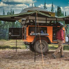 Off Road Utility Trailer, Camping Gear Trailer, Lightweight Camping Gear, Off Grid Trailers, Camping Gear Diy, Camping Gear List, Small Camper Trailers, Essential Camping Gear, Expedition Trailer