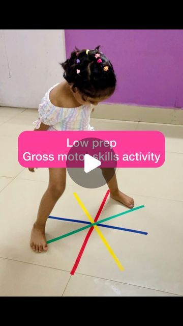 Shweta | DIY activities | Nagpur | Singrauli on Instagram: "Activity to work on Gross motor skills 🥎 👟   ✔️ work on muscles development  ✔️ muscle control  ✔️ co-ordination ✔️ and most important it is super fun 🤩 . . Age: 3.5 years onwards  . . . . . Follow us @toddlers_play_chronicles for fun and low prep activities 💕🙏🏼 . . . .  #babyeducation #activitesfortoddlers #activitiesathome #activitiesathomewithtoddlers  #montessorimethods #montessori  #montessoriathome #finemotorskills #finemotoractivity #finemotorskillspractice #outofthebox #nagpurmoms #toddlersplaychronicles #diyactivities #diymom #diymontessori #diytoddleractivities  #preschoolactivities #preschoolathome #preschoolactivity #toddleractivities #toddleractivityideas #lowprepwednesday #lowprepactivities #balancingactivities Large Gross Motor Activities Preschool, Inside Gross Motor Activities Preschool, Montessori Activities For Preschoolers, Activity For 5 Year Kids, Movement Activities For Toddlers, Gross Motor Skills For Preschoolers, Diy Montessori Activities, Motor Skills Activities For Toddlers, Gross Motor Skills Activities