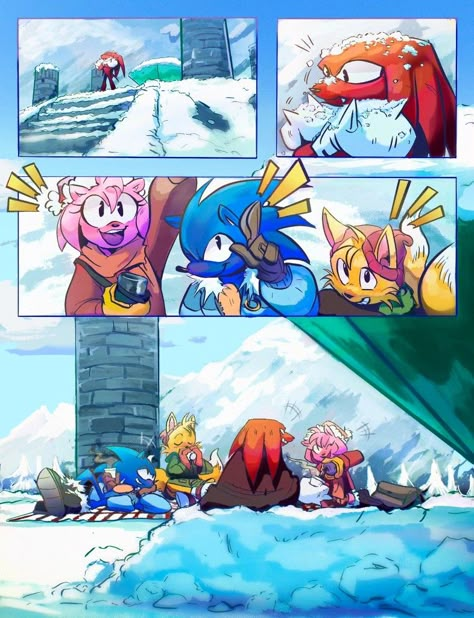 Sonic The Hedgehog Fanart, Angel Island, Shadow And Rouge, How To Draw Sonic, Sonamy Comic, Cute Sonic, Funny Sonic, Sonic Knuckles, Sonic And His Friends