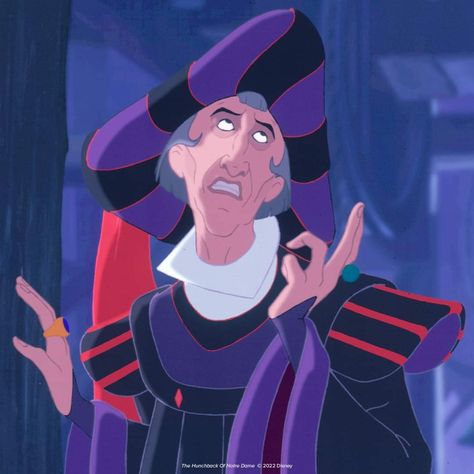 Hunch Back Of Notre Dame, Frollo Disney, Disney Core, Judge Claude Frollo, Noter Dame, Disney Treasure, Claude Frollo, Disney Movie Night, The Hunchback Of Notre Dame