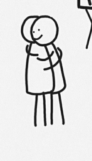 Cute Friend Doodles, Goodbye Doodle, Best Friends Hugging Drawing, Funny Doodles For Friends, Masculine Doodles, Hug Drawing Simple, Hugs Doodle, Cute Hug Doodle, Relationship Doodles