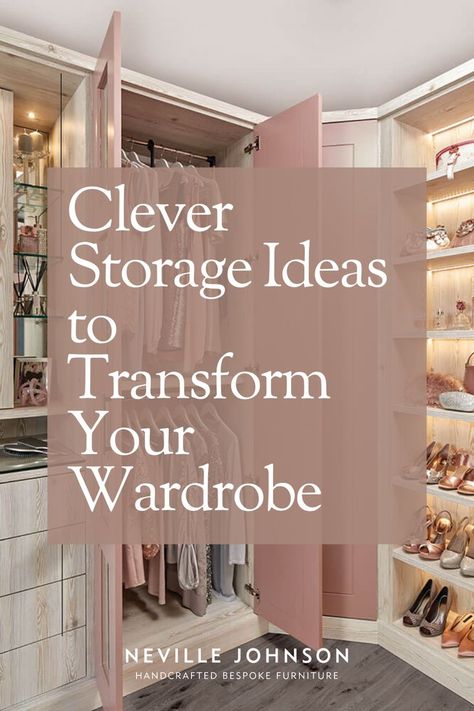 Finding the space to organise and store your clothes, shoes and bags properly can be tricky, especially if you have a large collection. So how to make sure your wardrobe sparks joy every day? Here are 4 of our best clothes organisation tips to transform your closet space and help you manage your wardrobe with ease. #homeorganisation #wardrobeorganisation #wardrobedesignbedroom Clothes Storage Ideas For Small Spaces, Clothes Organisation, Small Wardrobe Organisation, Small Space Clothing Storage, Clothes Storage Ideas, Storage Ideas For Small Spaces, Organisation Tips, Large Wardrobes, Wardrobe Organisation