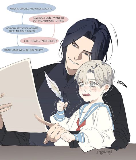 Wholesome Anime, Snape Fanart, Stile Harry Potter, Severus Snape Fanart, Drarry Fanart, Harry Potter Severus, Harry Potter Severus Snape, Harry Draco, Severus Rogue