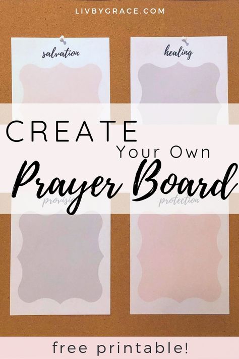 Create a Quick and Easy Prayer Board | prayer board | DIY prayer board | easy prayer board | prayer life | faithful prayer | prayer reminder | #prayer #prayerboard #DIY #faith #easyDIY Prayer Board Ideas, Diy Prayer Board, Pray For Someone, Vision Board Ideas Examples, Prayer Boards, Missionary Quotes, Praying For Your Family, Salvation Prayer, Praying For Someone