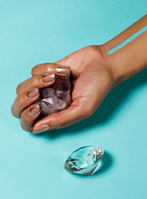 I Tried L.A.’s Energy-Improving Manicure Trend — & This Is How I Felt Afterwards+#refinery29 Horoscope Nail Art, Nails After Acrylics, Gel Nails Long, Nail Conditions, Susan Miller, Nail Care Routine, Nails Polish, Dip Powder Nails, Deborah Lippmann