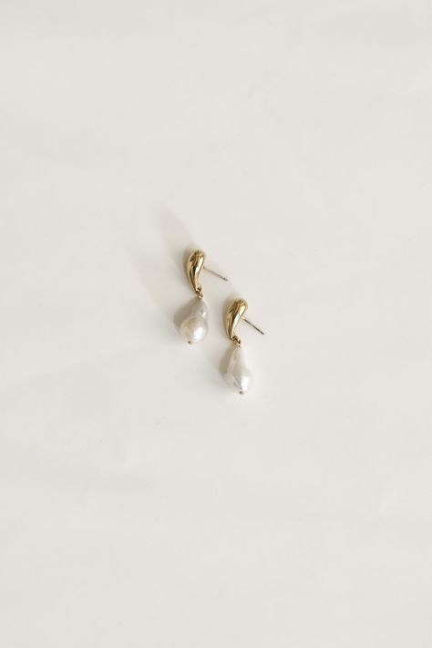 Oryann Pearl Drop — A.B. ELLIE Stacker Earrings, Sophisticated Minimalism, Sleek Updo, Mens Items, Ivory Pearl, Earrings Pearl, Modern Bride, Pearl Drop Earrings, Pearl Drop