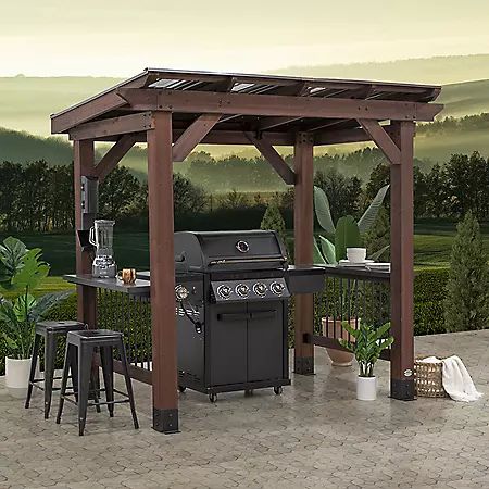 Cooking Station, Grill Gazebo, Saxony, Sam's Club, Outdoor Bbq, The Grill, Gazebo, Outdoor Living, Patio