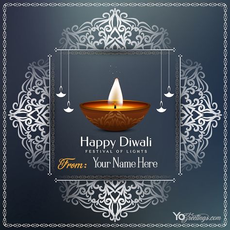 Write Name on Diwali Wishes Card Images Diwali Msg, Diwali Wishes Card, Diwali Greetings With Name, Diwali Greeting Cards Images, Diwali Wishes With Name, Diwali Wish, Happy Diwali Cards, Best Diwali Wishes, Happy Diwali Wishes Images