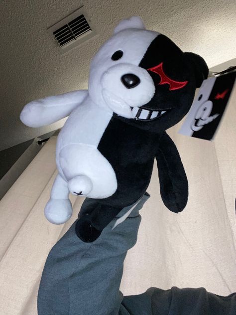 Monokuma Plush, Silly Plushies, Anime Plush, Number 2, Danganronpa, Funny Stuff, Snoopy, Memes, Funny