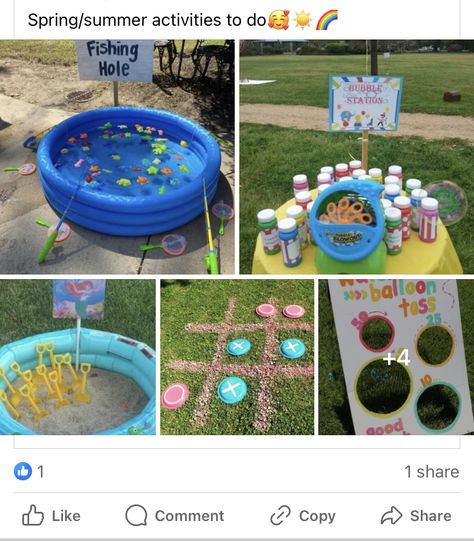 Water Station Ideas Party, Summer Birthday Ideas For Kids, Splish Splash Party Ideas, Backyard 2nd Birthday Party, Outdoor Water Party Ideas For Kids, Bubble Station Ideas For Kids, Outside Birthday Party Ideas For Kids, Bubbles Station, Water Party Ideas For Kids