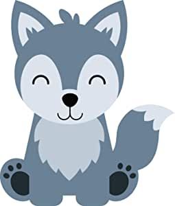 Kids Bedroom Wall Decals, Wolf Kids, Cute Wolf, Dog Wolf, Kids Bedroom Boys, Puppy Nursery, Cartoon Wolf, Nursery Designs, Baby Animal Drawings